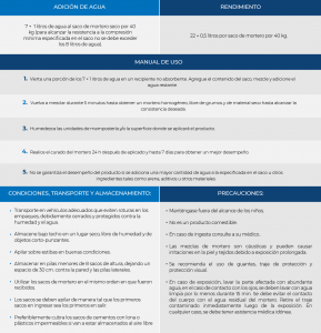 tabla mortero pisos 8